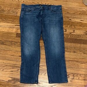 Boss Men's Dark Blue Straight Jeans 40/32